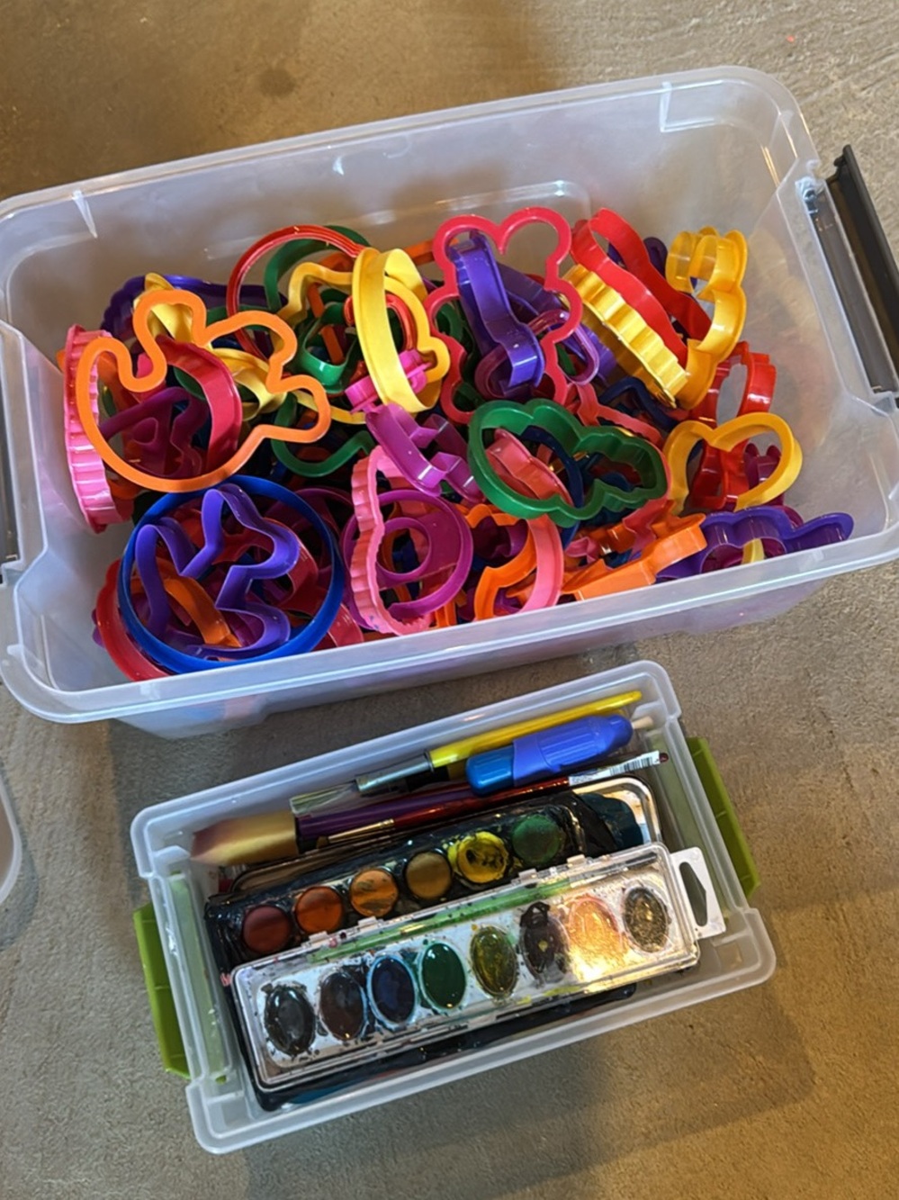 Misc. Cookie Cutter Shapes and Paints